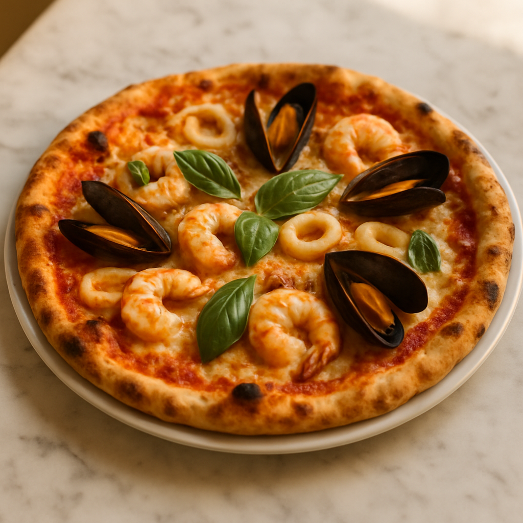 Pizza aux fruits de mer