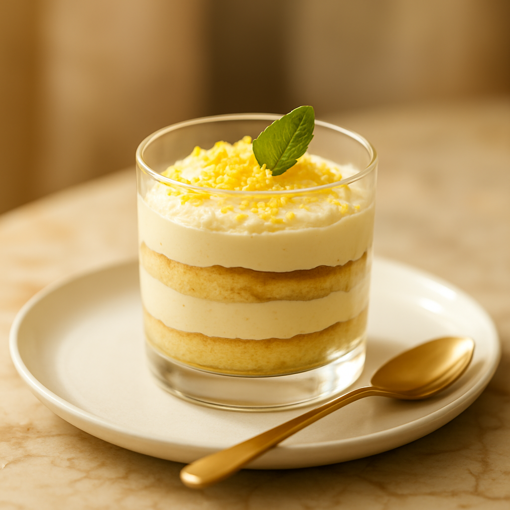 Tiramisu léger au citron